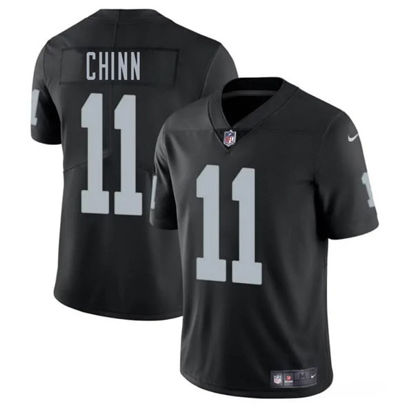Las Vegas Raiders #11 Jeremy Chinn Black 2025 Vapor Stitched Jersey