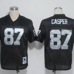 Raiders #87 Dave Casper Black Stitched Throwback Jersey