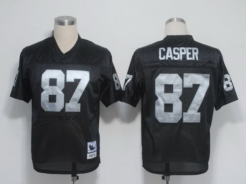 Raiders #87 Dave Casper Black Stitched Throwback Jersey