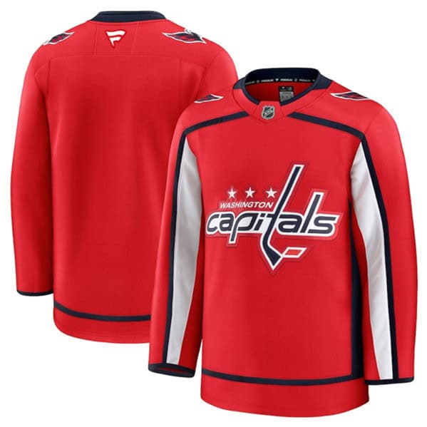 Washington Capitals Blank Red 2024-25 Home Stitched Jersey