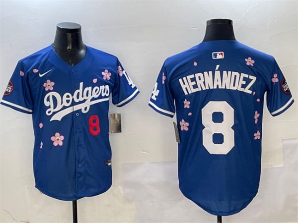 Los Angeles Dodgers #8 Enrique Hernandez Royal 2025 Tokyo Series Limited Stitched Jersey