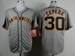 Giants #30 Orlando Cepeda Grey Road Cool Base Stitched Jersey