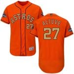 Houston Astros #27 Jose Altuve Orange 2018 Gold Program Flexbase Stitched Jersey