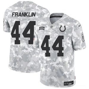 Indianapolis Colts #44 Zaire Franklin Arctic Camo 2024 F.U.S.E. Salute To Service Limited Stitched Jersey