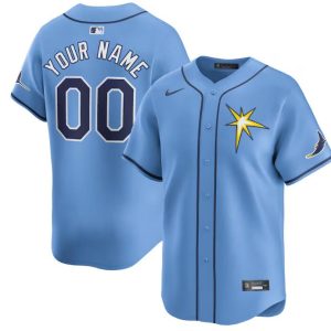 Tampa Bay Rays Custom Light Blue Alternate Stitched Jersey