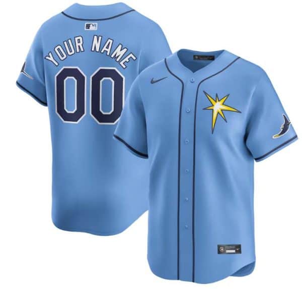 Tampa Bay Rays Custom Light Blue Alternate Stitched Jersey