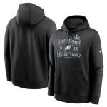 Philadelphia Eagles Black Super Bowl LIX Champions 90'S Retro Pullover Hoodie