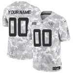 Jacksonville Jaguars Custom 2024 F.U.S.E. Arctic Camo Salute To Service Limited Stitched Jersey
