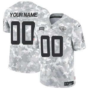 Jacksonville Jaguars Custom 2024 F.U.S.E. Arctic Camo Salute To Service Limited Stitched Jersey