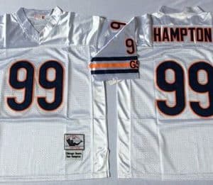 Mitchell Ness Bears #99 Dan Hampton White Small No. Throwback Stitched Jersey