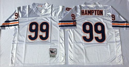 Mitchell Ness Bears #99 Dan Hampton White Small No. Throwback Stitched Jersey