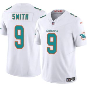 Miami Dolphins #9 Jonnu Smith White 2024 F.U.S.E. Vapor Limited Stitched Jersey