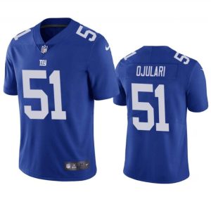 New York Giants #51 Azeez Ojulari Blue Vapor Untouchable Limited Stitched Jersey