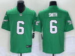 Philadelphia Eagles #6 DeVonta Smith Green Stitched Jersey