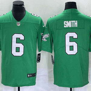Philadelphia Eagles #6 DeVonta Smith Green Stitched Jersey