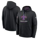 New Orleans Saints Black 2024 Crucial Catch Club Pullover Hoodie
