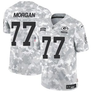 Green Bay Packers #77 Jordan Morgan Arctic Camo 2024 F.U.S.E. Salute To Service Limited Stitched Jersey