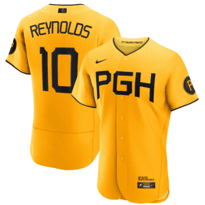 Pittsburgh Pirates Custom Gold 2023 City Connect Flex Base Stitched Jersey