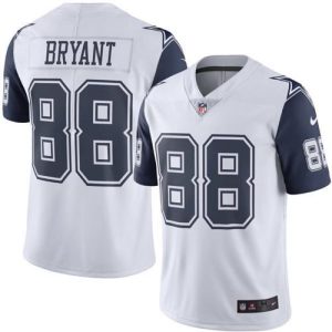 Cowboys #88 Dez Bryant White Stitched Limited Rush Nike Jersey