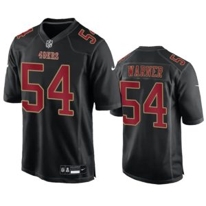 San Francisco 49ers #54 Fred Warner Black Fashion Limited Stitched Game Jersey