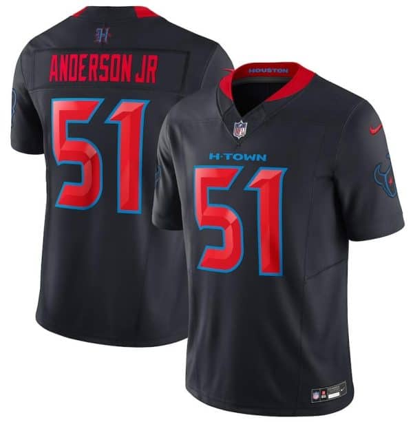 Houston Texans #51 Will Anderson Jr. Navy 2024 2nd Alternate F.U.S.E Vapor Stitched Jersey