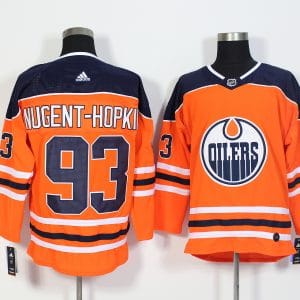 Edmonton Oilers #93 Ryan Nugent-Hopkins Orange Stitched Adidas Jersey