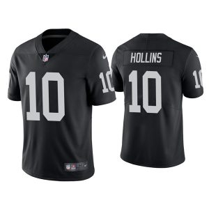 Las Vegas Raiders #10 Mack Hollins Black Vapor Untouchable Limited Stitched Jersey