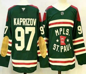 Minnesota Wild #97 Kirill Kaprizov Green Winter Classic Stitched Authentic Jersey