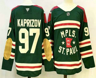 Minnesota Wild #97 Kirill Kaprizov Green Winter Classic Stitched Authentic Jersey