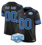 Detroit Lions Custom Black 2024 NFC North Champions F.U.S.E. Vapor Limited Stitched Jersey