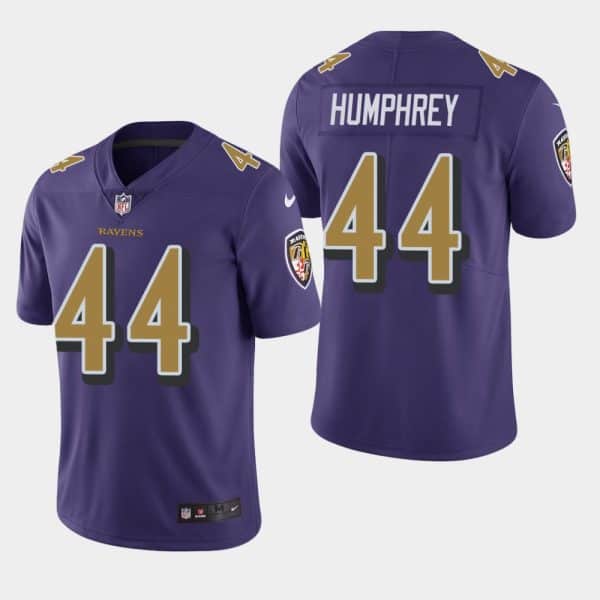 Baltimore Ravens #44 Marlon Humphrey Purple Color Rush Stitched Jersey