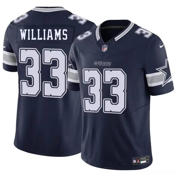 Dallas Cowboys #33 Javonte Williams Navy 2025 F.U.S.E. Vapor Untouchable Limited Stitched Jersey