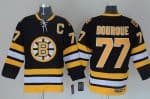 Bruins #77 Ray Bourque Black CCM Throwback Stitched Jersey