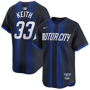Detroit Tigers #33 Colt Keith 2024 Navy City Connect Cool Base Limited Stitched Jersey