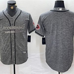 Tampa Bay Buccaneers Blank Gray Cool Base Stitched Jersey