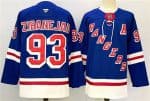 New York Rangers #93 Mika Zibanejad Royal 2024-25 Home With A Patch Stitched Jersey