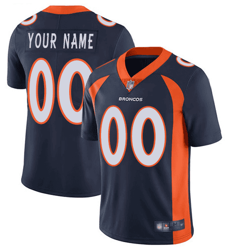 Denver Broncos Customized Navy Team Color Vapor Untouchable Limited Stitched NFL Jersey