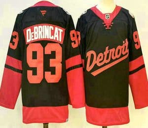 Detroit Red Wings #93 Alex DeBrincat Black 2025 Stadium Series Stitched Jersey