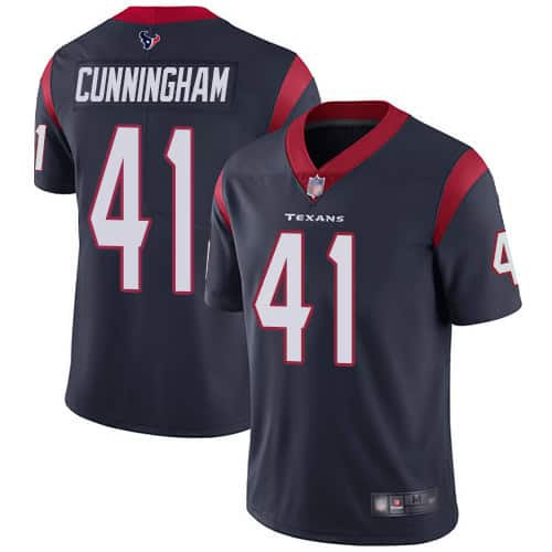 Houston Texans #41 Zach Cunningham Navy Vapor Untouchable Limited Stitched Jersey