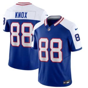 Buffalo Bills #88 Dawson Knox Blue White 2023 F.U.S.E. Throwback Vapor Untouchable Limited Stitched Jersey