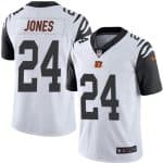 Bengals #24 Adam Jones White Stitched Limited Rush Nike Jersey