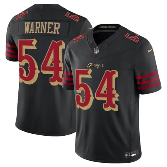 San Francisco 49ers #54 Fred Warner Black 2025 F.U.S.E. ¡°Rivalries¡± Vapor Limited Football Stitched Jersey