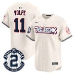 New York Yankees #11 Anthony Volpe Cream The Bronx Graffiti V2 Vapor Limited Stitched Jersey