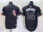 Chicago White Sox #14 Paul Konerko Black Mexico Limited Stitched Jersey