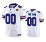 Buffalo Bills Custom White 2023 F.U.S.E. With John Madden Patch Vapor Limited Stitched Jersey