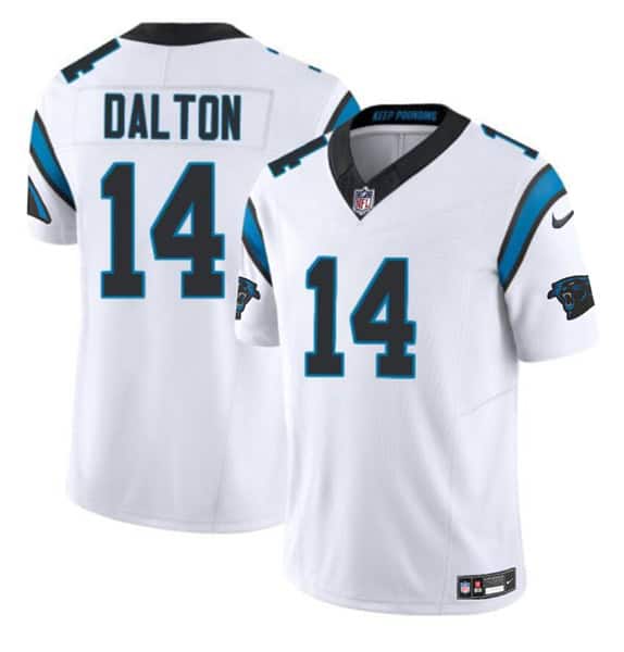 Carolina Panthers #14 Andy Dalton White 2024 F.U.S.E. Vapor Limited Stitched Jersey