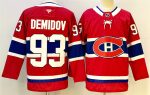 Montreal Canadiens #93 Ivan Demidov Red 2024-25 Stitched Jersey