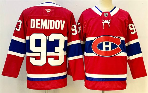 Montreal Canadiens #93 Ivan Demidov Red 2024-25 Stitched Jersey