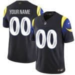 Los Angeles Rams Custom Black 2025 F.U.S.E. ¡°Rivalries¡± Vapor Limited Stitched Jersey