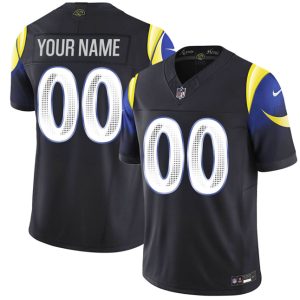 Los Angeles Rams Custom Black 2025 F.U.S.E. ¡°Rivalries¡± Vapor Limited Stitched Jersey